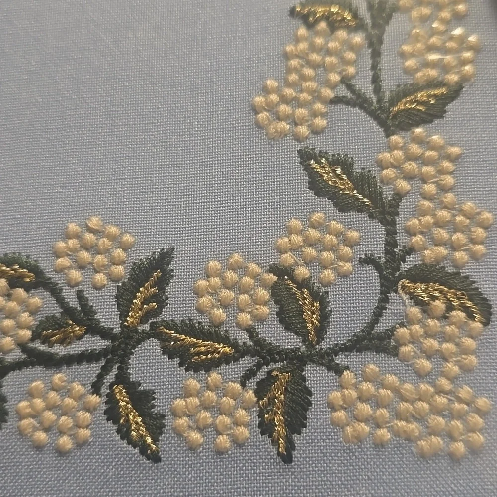 ❤️BUY 2 GET 1 FREE  RIFLE PAPER CO. Hydrangea Embroidered Fabric Guest Book